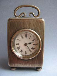 Clock Conservation on a small silver-cased carriage clock